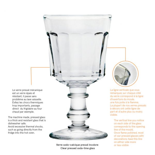 Набор из 6-ти бокалов JACQUES, 230 мл., La Rochere, арт.: 648001P6