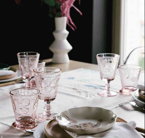 Набор из 6-ти стаканов Версаль 250 мл., розовый, VERSAILLES La Rochere 629307